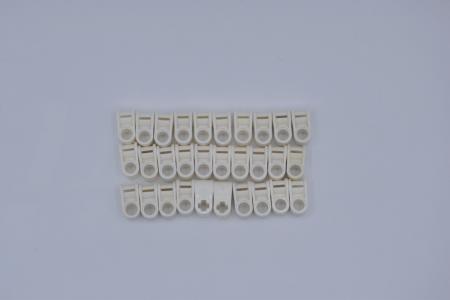 LEGO 30 x Verbinder 90Â° weiÃŸ White Technic Axle and Pin Connector 6536 4173670