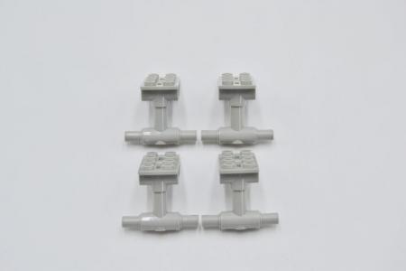 LEGO 4 x Flugzeug Fahrwerk althell grau Light Gray Plate Modified 2x4 42608