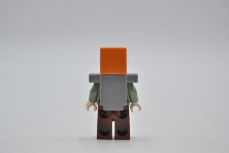 LEGO Figur Minifigur Minifigs Minecraft Alex Flat Silver Armor min045