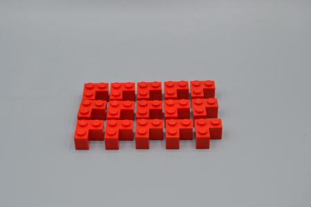 LEGO 15 x Eckstein Basisstein Winkel rot Red Brick 2x2 Corner 2357