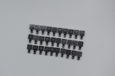 LEGO 30 x Platte 1x1 mit Clip senkrecht schwarz black clip holder vertical 6019