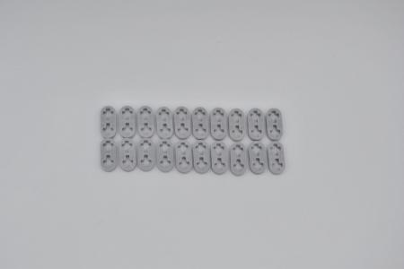 LEGO 20 x Technic Liftarm 1x2 flach neuhell grau newgrey half beam 2m 41677
