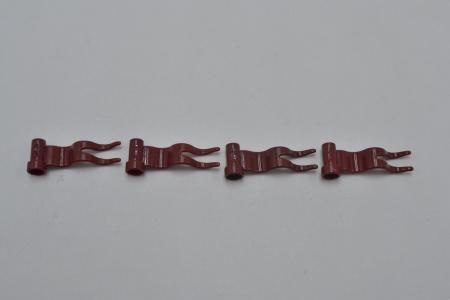 LEGO 4 x Flagge Fahne Welle links dunkelrot Dark Red Flag 4x1 Wave Left 4495a