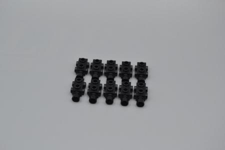 LEGO 10 x Konverter schwarz Black Brick Modified 1x2x2/3 Studs on Sides 4595