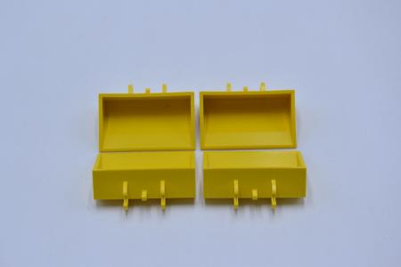 LEGO 4 x Baggerschaufel gelb Yellow Vehicle Digger Bucket Smooth 3x5x1 1/3 3433