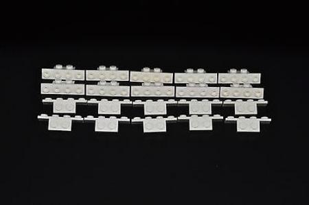 LEGO 20 x Platte 1x4 1x2 Winkelplatte weiß white angled plate 2436 6089574