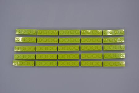 LEGO 25 x Basisstein Baustein Grundbaustein lindgrÃ¼n Lime Basic Brick 1x4 3010