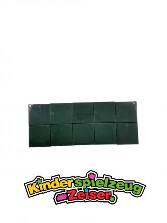 LEGO 10 x Kachel Fliese Platte dunkelgrÃ¼n Dark Green Tile 2x2 with Groove 3068b