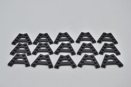 LEGO 15 x FlÃ¼gel schwarz Black Wedge Plate A-Shape 2 Rows of 4 Studs 15706 