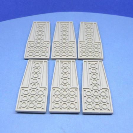 LEGO 6 x FlÃ¼gelplatte althell grau Light Gray Wedge Plate 4x9 without Stud 2413