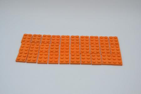 LEGO 30 x Basisplatte 2x3 orange orange basic plate 3021