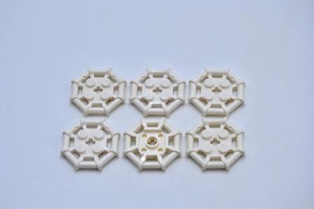 LEGO 6 x Ring weiÃŸ White Plate Modified 2x2 Bar Frame Octagonal 75937 6009016