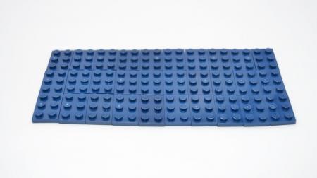 LEGO 30 x Basisplatte dunkel blau Dark Blue Basic Plate 2x3 3021 4530028