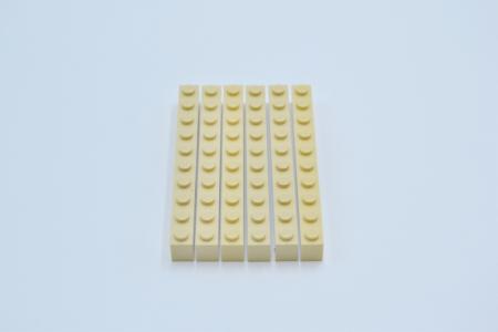 LEGO 6 x Basisstein beige Tan Brick 1x10 6111 4166138