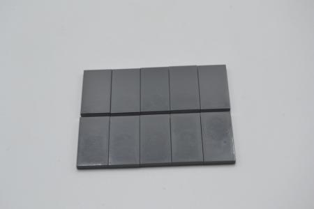 LEGO 10 x Fliese Kachel neues dunkelgrau Dark Bluish Gray Tile 2x4 87079 4560184