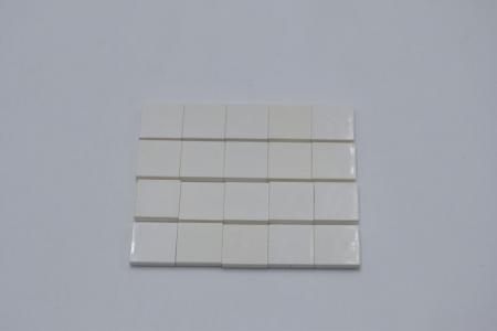 LEGO 20 x Kachel Fliese mit Rille weiÃŸ White Tile 2x2 with Groove 3068b