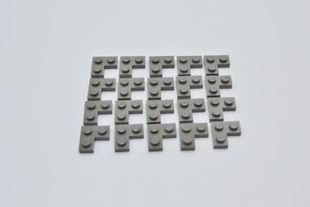 LEGO 20 x Eckplatte flach alt dunkelgrau Dark Gray Plate 2x2 Corner 2420 4124091