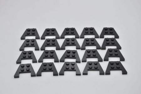 LEGO 20 x FlÃ¼gelplatte schwarz Black Wedge Plate 3x4 with Stud Notches 48183