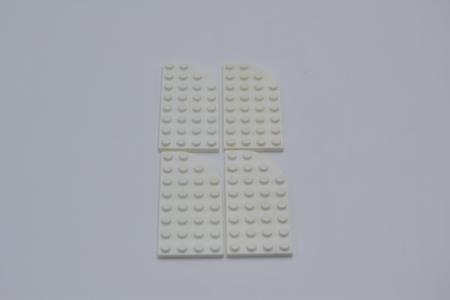 LEGO 4 x Platte abgerundet pat pend rechts weiÃŸ white right plate 4x8 