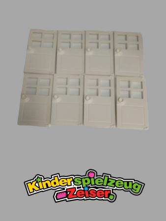 LEGO 8 x TÃ¼r mit Griff weiÃŸ White Door 1x4x6 with 4 Panes and Stud Handle 60623