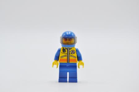 LEGO Figur Minifigur Minifigures Town City Coast Guard City Motorcyclist cty0063