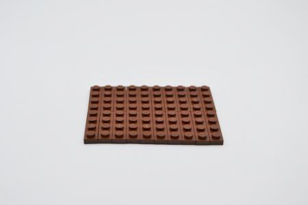 LEGO 20 x Basisplatte Bauplatte Grundplatte alt braun Brown Basic Plate 1x4 3710