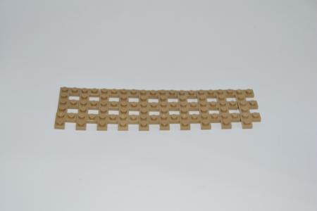 LEGO 30 x Eckplatte Bauplatte dunkelbeige Dark Tan Plate 2x2 Corner 2420