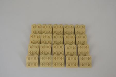 LEGO 20 x Winkelplatte 90Â° beige Tan Bracket 1x2  2x2 44728