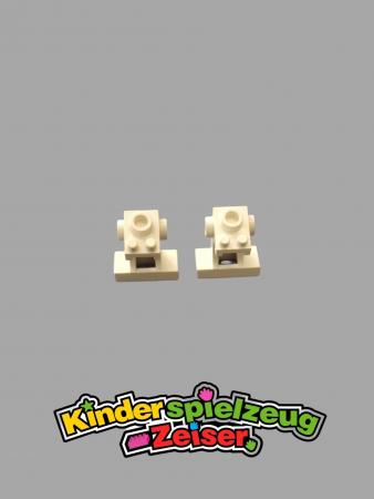 LEGO 2 x Lenkstand Kontrollpult weiÃŸ White Minifigure Utensil Control Panel 2342