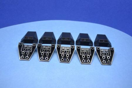 LEGO 10 x FlÃ¼gel schwarz Black Wedge 4x4 Triple Inv. Connections 2 Studs 4855