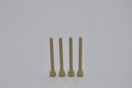 LEGO 4 x Antenne Antennen Fahnenmast beige Tan Antenna 4H - Round Top 3957