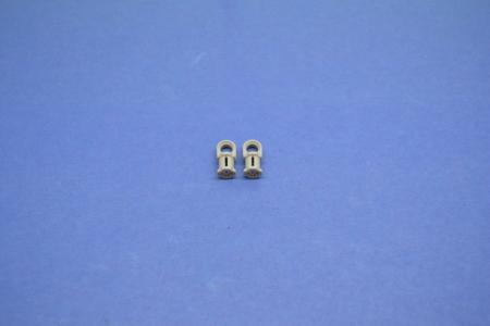 LEGO 2 x Verbinder glatt althell grau Light Gray Technic Axle Pin Connector 44