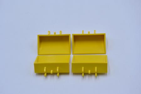 LEGO 4 x Baggerschaufel gelb Yellow Vehicle Digger Bucket Smooth 3x5x1 1/3 3433