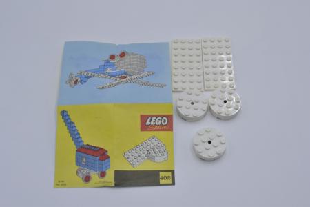 LEGO Set 402 Plattenspieler weiÃŸ mit BA White Turntables with instruction