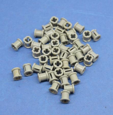 LEGO 50 x Technik Stopper Verbinder althell grau Light Gray Technic Bush 3713