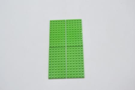 LEGO 4 x Basisplatte Bauplatte Grundplatte Bright Green Basic Plate 6x12 3028