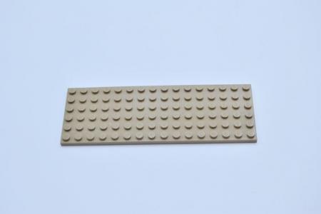 LEGO Basisplatte Bauplatte dunkelbeige Dark Tan Basic Plate 6x16 3027