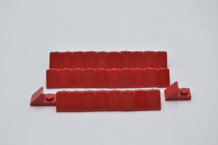 LEGO 30 x Dachstein Ausschnitt rot Red Slope 45 2x1 with 2/3 Cutout 92946