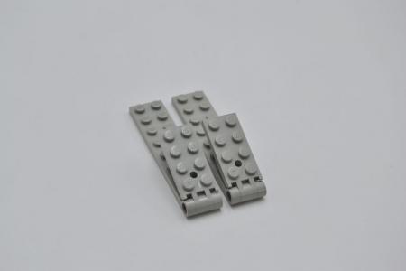 LEGO 2 x Scharnier Loch groÃŸ althell grau Light Gray Hinge Plate 2x8 3324c01