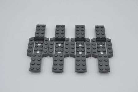 LEGO 4 x Fahrgestell neues dunkelgrau Dark Bluish Gray Base 4x12x3/4 52036