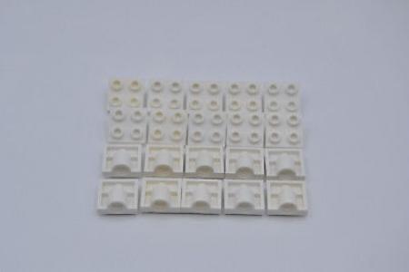 LEGO 20 x Technik Platte 2x2 mit einem Loch Achse weiß white axis 2444