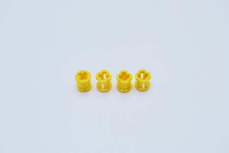 LEGO 4 x Technik Stopper Verbinder Distanzring gelb Yellow Technic Bush 3713