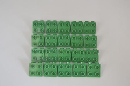 LEGO 20 x Winkelplatte 90Â° grÃ¼n Green Bracket 1x2 2x2 44728