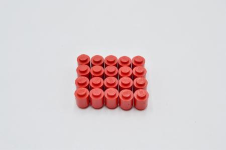 LEGO 20 x Stein rund geschlossen rot Red Brick Round 1x1 Solid Stud 3062a