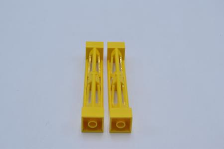 LEGO 2 x Pfeiler StÃ¼tze gelb Yellow Support 2x2x10 Girder Triangular 58827