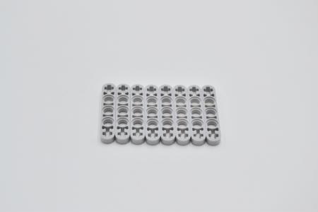 LEGO 8 x Liftarm flach neuhell grau Light Bluish Gray Technic 1x5 Thin 11478