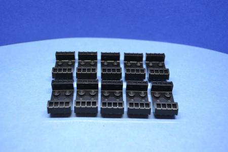 LEGO 10 x Platte mit Grill schwarz Black Plate Modified 2x2 with Grills 41862