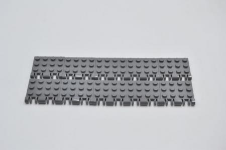 LEGO 10 x Scharnierplatte neues dunkelgrau Dark Bluish Gray Plate 3x4 44570