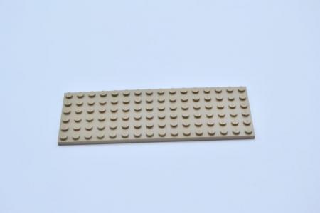 LEGO Basisplatte Bauplatte dunkelbeige Dark Tan Basic Plate 6x16 3027