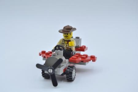 LEGO Set 5911 Johnny Thunder's Adventurers Flugzeug ohne BA without instruction